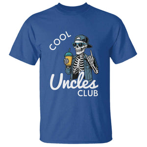 Cool Uncles Club T Shirt Funny Uncle Skeleton TS10 Royal Blue Print Your Wear