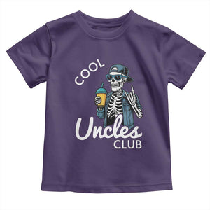 Cool Uncles Club Toddler T Shirt Funny Uncle Skeleton TS10 Purple Print Your Wear
