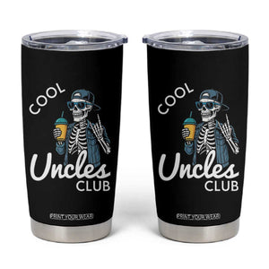 Cool Uncles Club Tumbler Cup Funny Uncle Skeleton