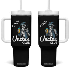 Cool Uncles Club Tumbler With Handle Funny Uncle Skeleton