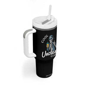Cool Uncles Club Tumbler With Handle Funny Uncle Skeleton