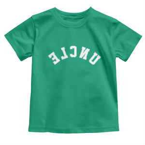 Uncles Toddler T Shirt Pregnancy Announcement Gifts For Uncle Retro Upside Down Text TS10 Irish Green Print Your Wear