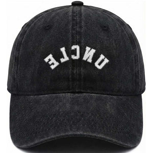 Uncles Washed Cotton Baseball Cap Pregnancy Announcement Gifts For Uncle Retro Upside Down Text