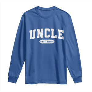 Promoted To Uncle Est 2026 Long Sleeve Shirt New Uncle Gift