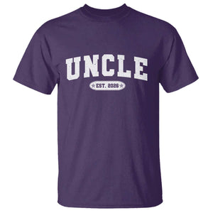 Promoted To Uncle Est 2026 T Shirt New Uncle Gift TS10 Purple Print Your Wear