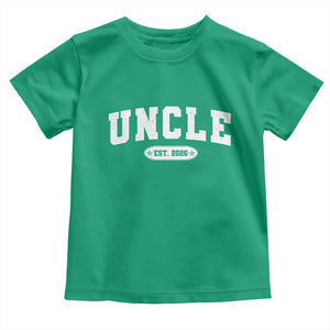 Promoted To Uncle Est 2026 Toddler T Shirt New Uncle Gift TS10 Irish Green Print Your Wear