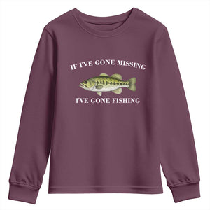 Funny Bass Fishing Youth Sweatshirt Largemouth Bass Anglers Outdoor Lovers