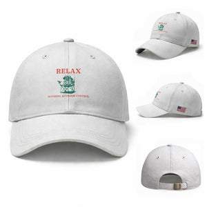 Chill Pug Baseball Cap Vintage Dog Lovers Relax Nothing Is Under Control Summer Chilling Vibes