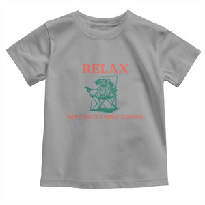 Chill Pug Toddler T Shirt Vintage Dog Lovers Relax Nothing Is Under Control Summer Chilling Vibes