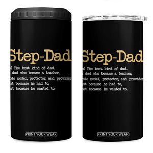 Stepdad Gifts 4 in 1 Can Cooler Tumbler Step Dad Definition Bonus Dad Fathers Day