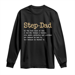 Stepdad Gifts Long Sleeve Shirt Step Dad Definition Bonus Dad Fathers Day