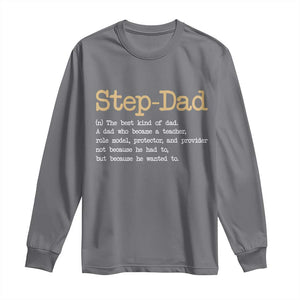 Stepdad Gifts Long Sleeve Shirt Step Dad Definition Bonus Dad Fathers Day