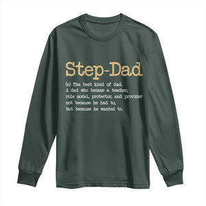 Stepdad Gifts Long Sleeve Shirt Step Dad Definition Bonus Dad Fathers Day