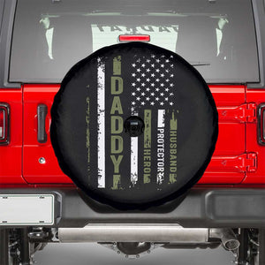 Daddy Husband Protector Hero Spare Tire Cover Fathers Day Vintage American Flag