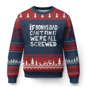Funny Stepdad Gifts Ugly Christmas Sweater If Bonus Dad Cant Fix It Stepfather Fathers Day