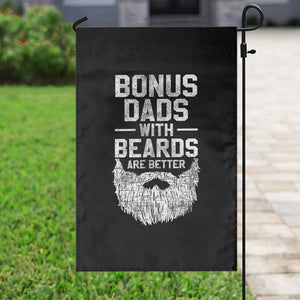 Bonus Dads With Beards Are Better Garden Flag Funny Stepdad Stepfather Fathers Day