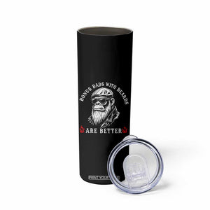 Bonus Dad Gifts Skinny Tumbler Retro Bigfoot Stepdad With Beards Are Better TS10 Print Your Wear