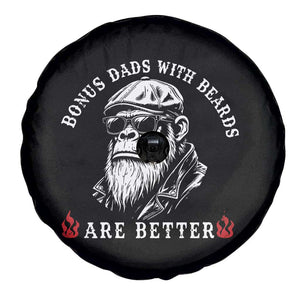 Bonus Dad Gifts Spare Tire Cover Retro Bigfoot Stepdad With Beards Are Better TS10 Print Your Wear
