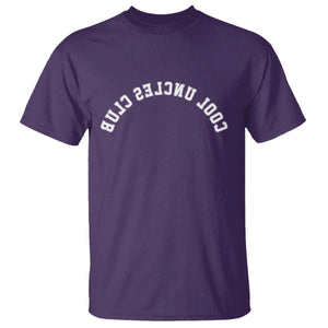 Cool Uncles Club T Shirt Gifts For Uncle Retro Upside Down Text TS10 Purple Print Your Wear