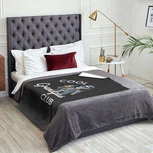 Cool Grandpas Club Throw Blanket Fathers Day Best Grandpa Skeleton