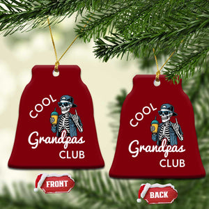 Cool Grandpas Club Ceramic Ornament Fathers Day Best Grandpa Skeleton