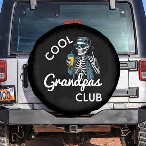 Cool Grandpas Club Spare Tire Cover Fathers Day Best Grandpa Skeleton