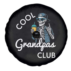 Cool Grandpas Club Spare Tire Cover Fathers Day Best Grandpa Skeleton