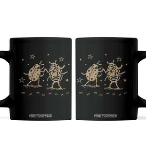 Dancing Lady Bugs Happy Little Insects Nature Lovers Coffee Mug