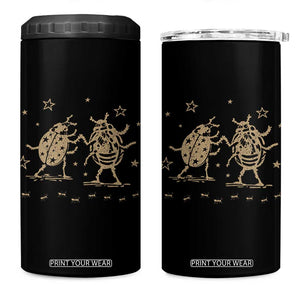 Dancing Lady Bugs Happy Little Insects Nature Lovers 4 in 1 Can Cooler Tumbler