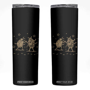 Dancing Lady Bugs Happy Little Insects Nature Lovers Skinny Tumbler