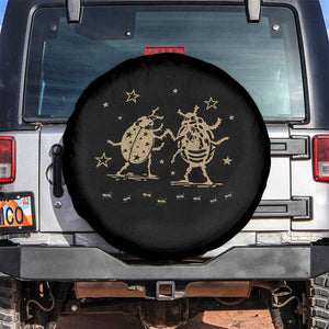 Dancing Lady Bugs Happy Little Insects Nature Lovers Spare Tire Cover