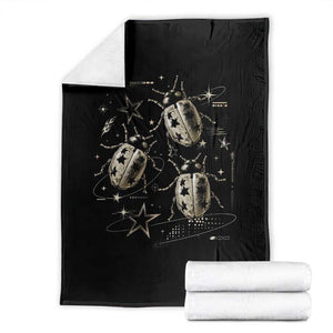 Cute Ladybug Y2k Grunge 2000s Alt 90s Vintage Star Dots Teen Throw Blanket