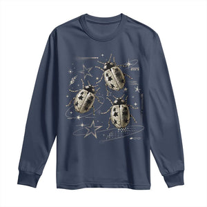 Cute Ladybug Y2k Grunge 2000s Alt 90s Vintage Star Dots Teen Long Sleeve Shirt