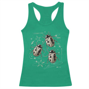Cute Ladybug Y2k Grunge 2000s Alt 90s Vintage Star Dots Teen Racerback Tank Top