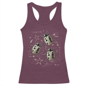 Cute Ladybug Y2k Grunge 2000s Alt 90s Vintage Star Dots Teen Racerback Tank Top