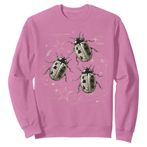 Cute Ladybug Y2k Grunge 2000s Alt 90s Vintage Star Dots Teen Sweatshirt