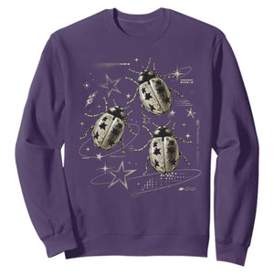 Cute Ladybug Y2k Grunge 2000s Alt 90s Vintage Star Dots Teen Sweatshirt