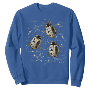 Cute Ladybug Y2k Grunge 2000s Alt 90s Vintage Star Dots Teen Sweatshirt