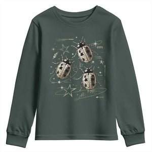 Cute Ladybug Y2k Grunge 2000s Alt 90s Vintage Star Dots Teen Youth Sweatshirt