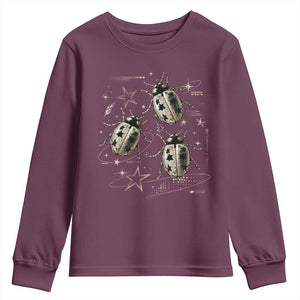 Cute Ladybug Y2k Grunge 2000s Alt 90s Vintage Star Dots Teen Youth Sweatshirt