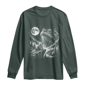 Frog Moon Long Sleeve Shirt Vintage 90s Frog Howling to Moon Parody Meme