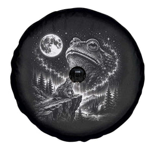 Frog Moon Spare Tire Cover Vintage 90s Frog Howling to Moon Parody Meme