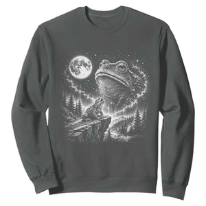 Frog Moon Sweatshirt Vintage 90s Frog Howling to Moon Parody Meme