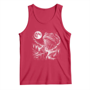 Frog Moon Tank Top Vintage 90s Frog Howling to Moon Parody Meme