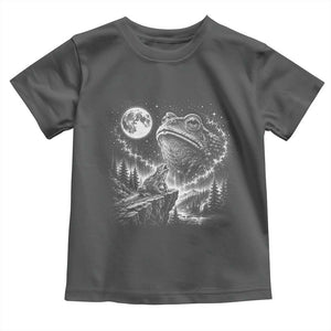 Frog Moon Toddler T Shirt Vintage 90s Frog Howling to Moon Parody Meme