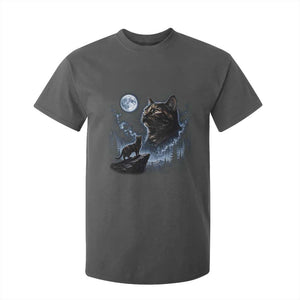 Tortoiseshell Cat Howling To The Moon T Shirt For Kid Tortie Cat Lover 90s Retro