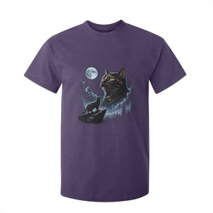 Tortoiseshell Cat Howling To The Moon T Shirt For Kid Tortie Cat Lover 90s Retro