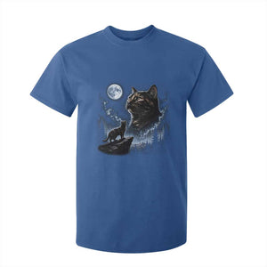 Tortoiseshell Cat Howling To The Moon T Shirt For Kid Tortie Cat Lover 90s Retro