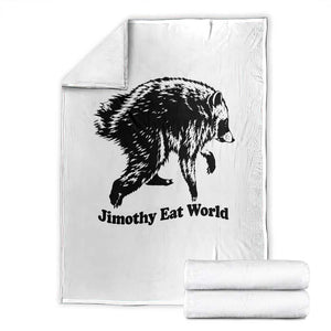 Jimothy Eat World Funny Viral Raccoon Seattle Trash Panda Throw Blanket