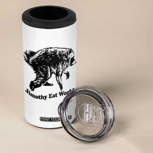 Jimothy Eat World Funny Viral Raccoon Seattle Trash Panda 4 in 1 Can Cooler Tumbler
